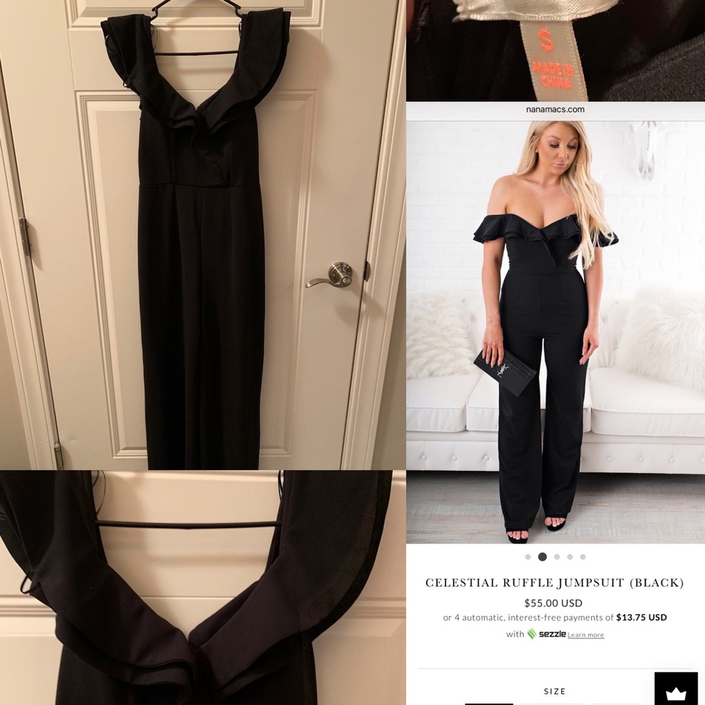 Nanamacs celestial ruffle jumpsuit